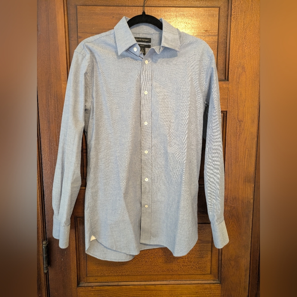 Blue Banana Republic Slim Cut Dress Shirt Small